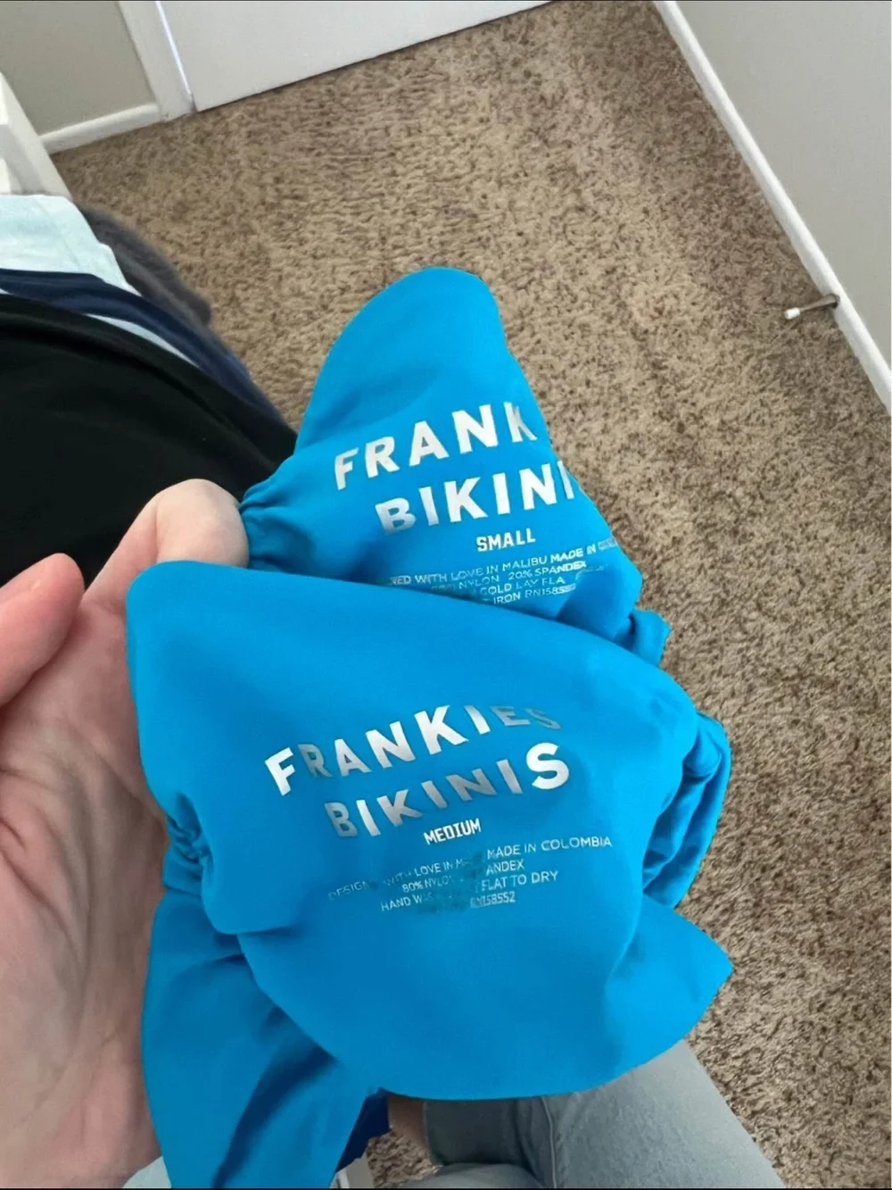 Frankie's Bikinis Bright Blue Tie-Back Two-Piece